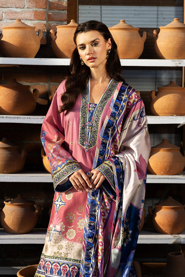 Picture of Mushq - Nirvana Printed Silk Collection - 06 Meridian Bloom - Unstitched - Available at Raja Sahib