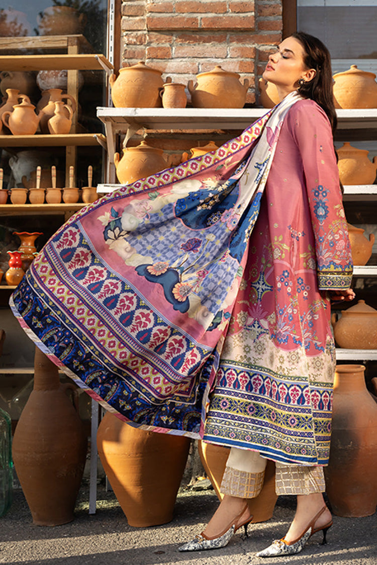 Picture of Mushq - Nirvana Printed Silk Collection - 06 Meridian Bloom - Unstitched - Available at Raja Sahib