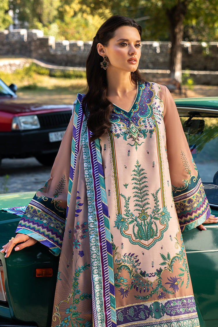 Picture of Mushq - Nirvana Printed Silk Collection - 08 Aurora Echo - Unstitched - Available at Raja Sahib