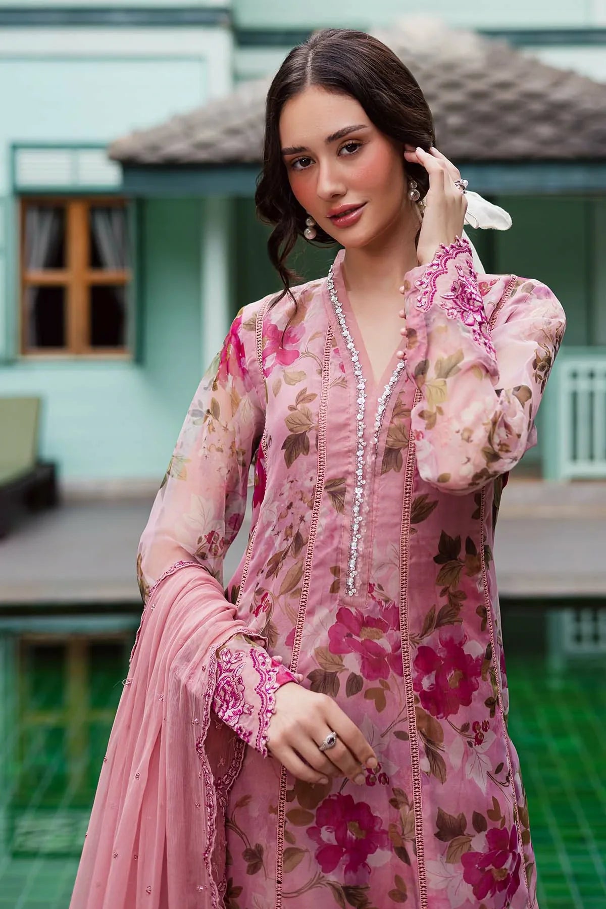 Picture of Nureh - Ballerina Embroidered Chiffon Collection Vol 3 - NU2-182 - Unstitched - Available at Raja Sahib