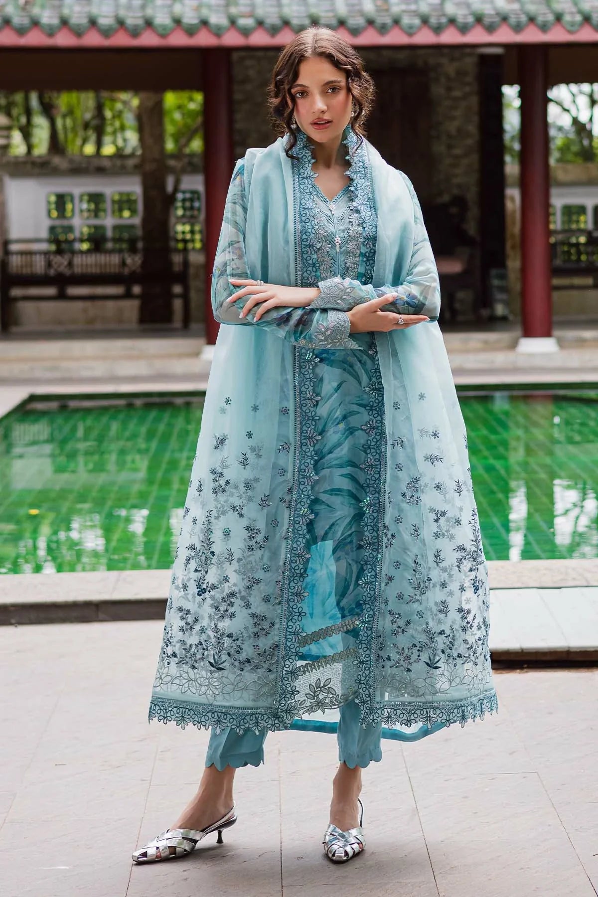 Picture of Nureh - Ballerina Embroidered Chiffon Collection Vol 3 - NU2-183 - Unstitched - Available at Raja Sahib