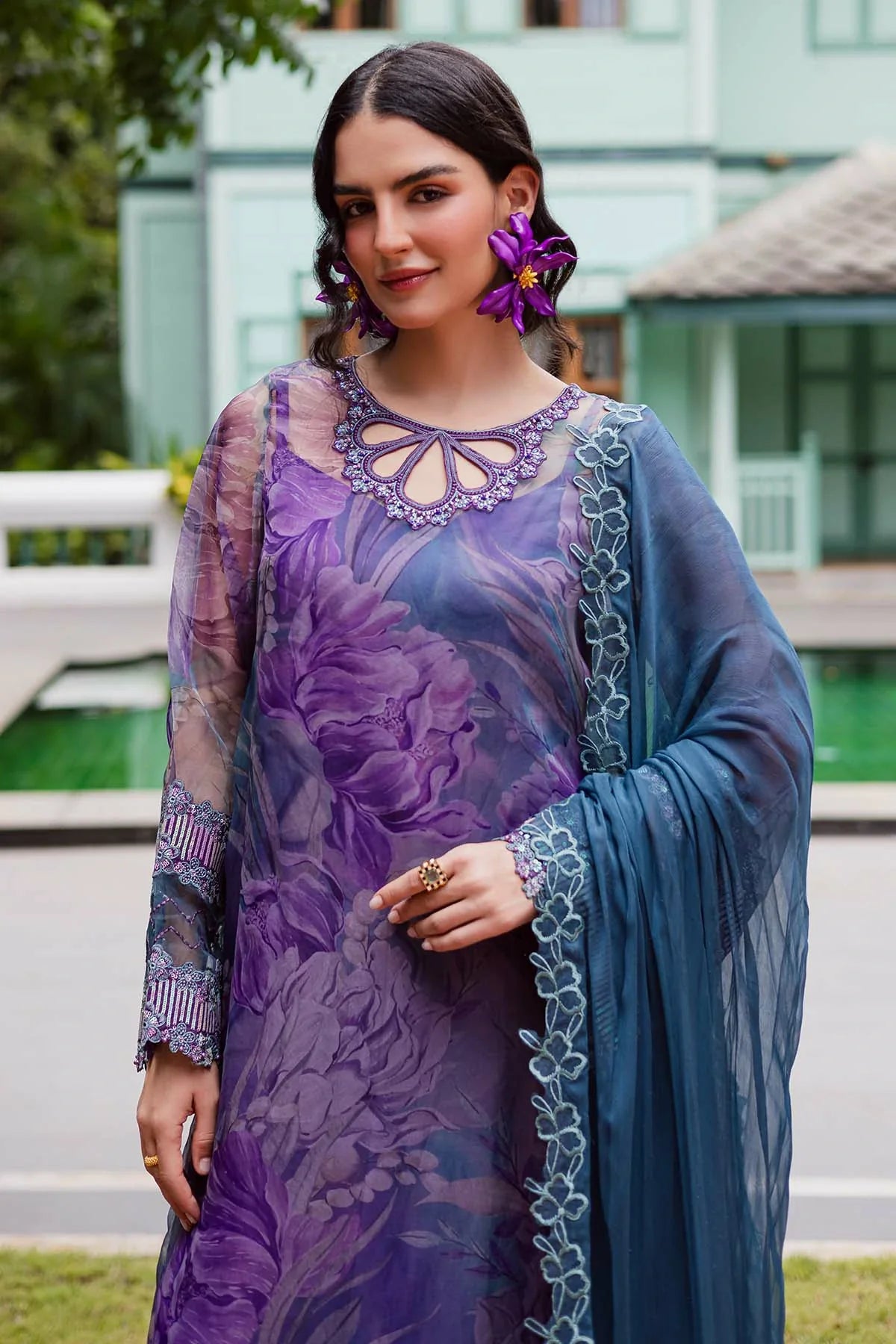 Picture of Nureh - Ballerina Embroidered Chiffon Collection Vol 3 - NU2-185 - Unstitched - Available at Raja Sahib