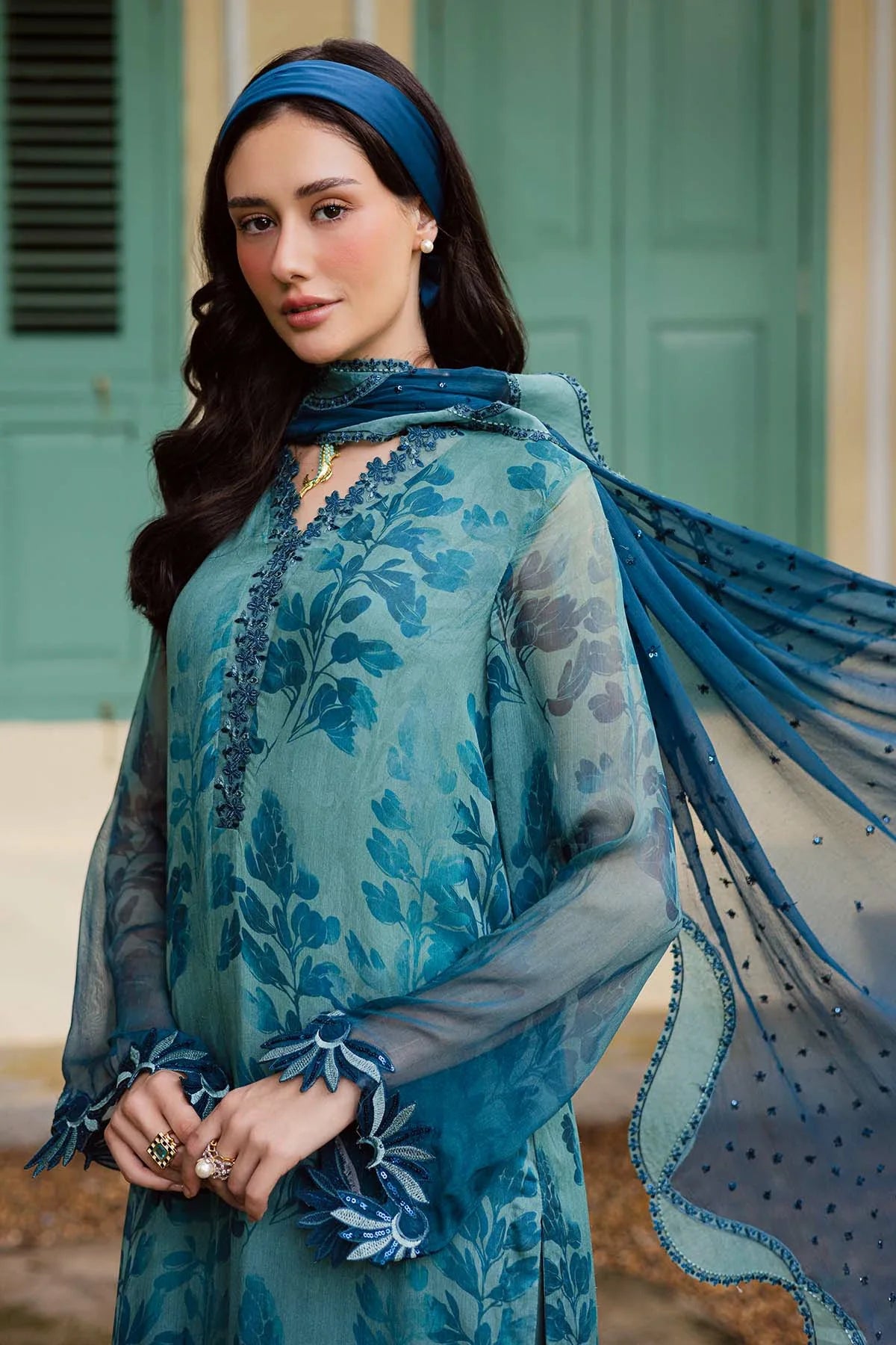 Picture of Nureh - Ballerina Embroidered Chiffon Collection Vol 3 - NU2-186 - Unstitched - Available at Raja Sahib