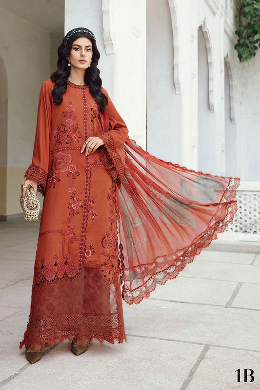 Picture of Maria B - Rani Mahal M Prints Fall Collection - MPT-27-01B - Unstitched - Available at Raja Sahib