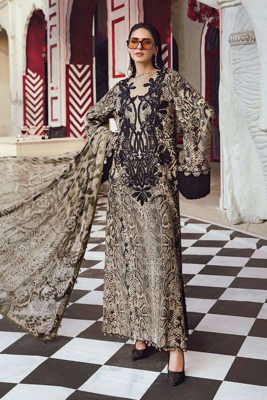 Picture of Maria B - Rani Mahal M Prints Fall Collection - MPT-27-02B - Unstitched - Available at Raja Sahib