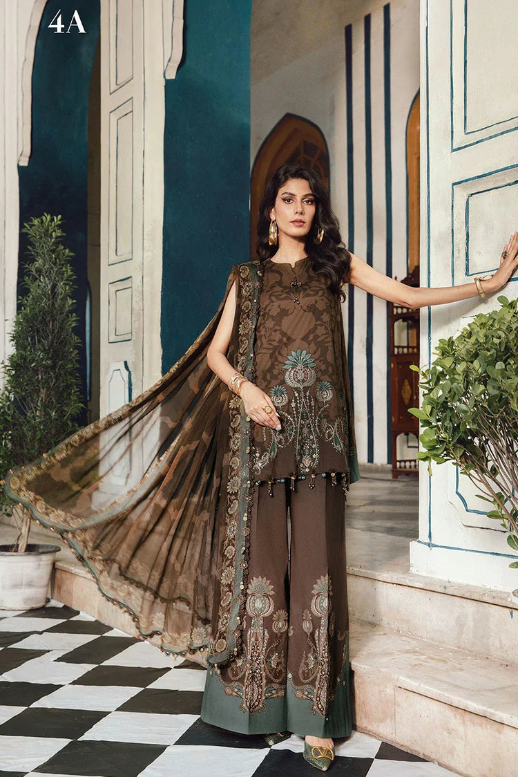 Picture of Maria B - Rani Mahal M Prints Fall Collection - MPT-27-04A - Unstitched - Available at Raja Sahib