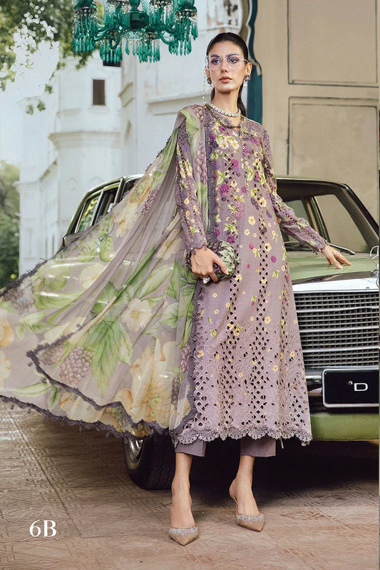 Picture of Maria B - Rani Mahal M Prints Fall Collection - MPT-27-06B - Unstitched - Available at Raja Sahib