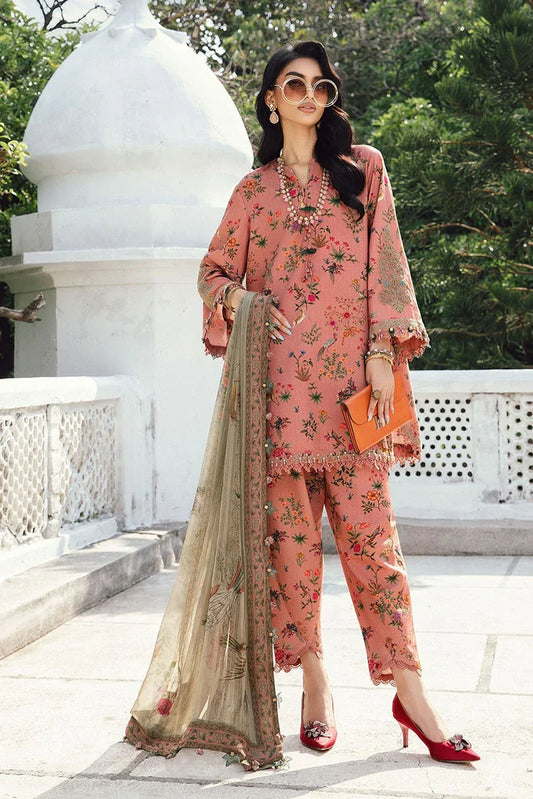 Picture of Maria B - Rani Mahal M Prints Fall Collection - MPT-27-07A - Unstitched - Available at Raja Sahib
