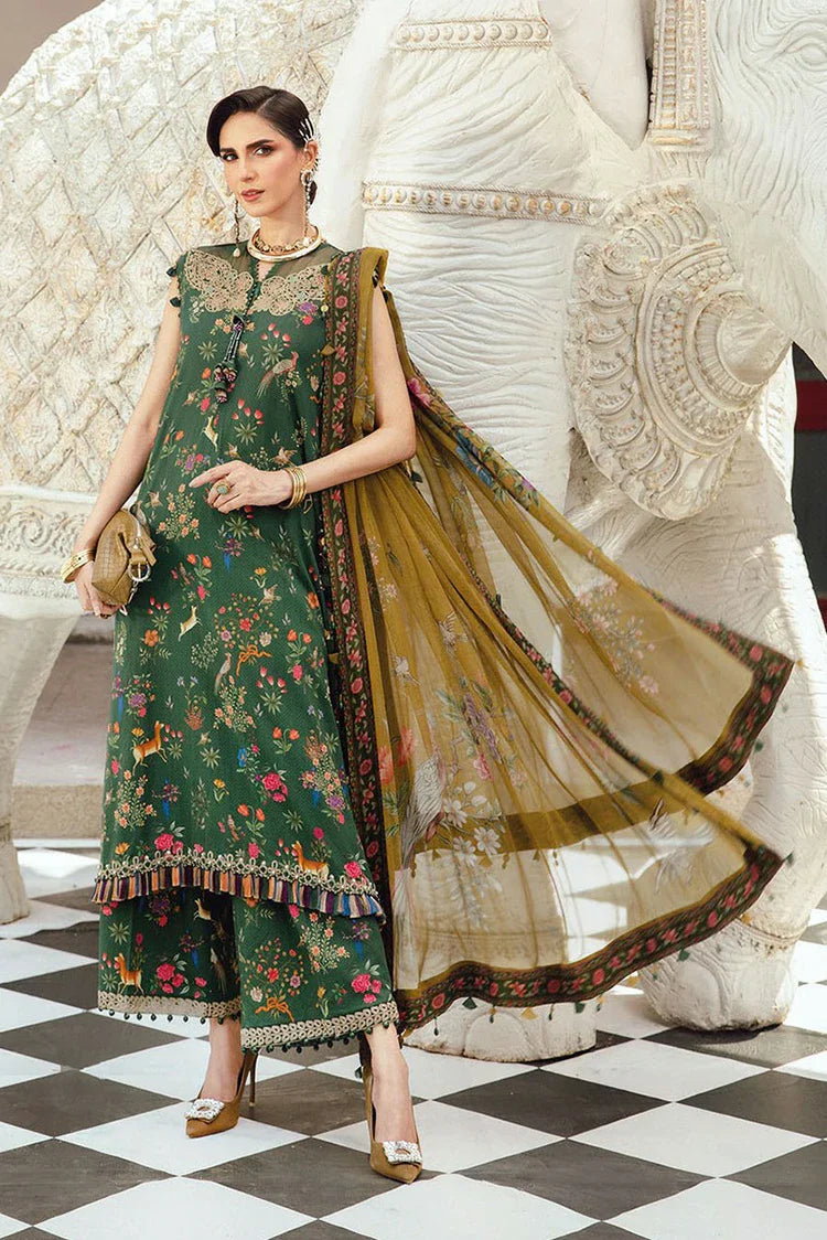 Picture of Maria B - Rani Mahal M Prints Fall Collection - MPT-27-07B - Unstitched - Available at Raja Sahib