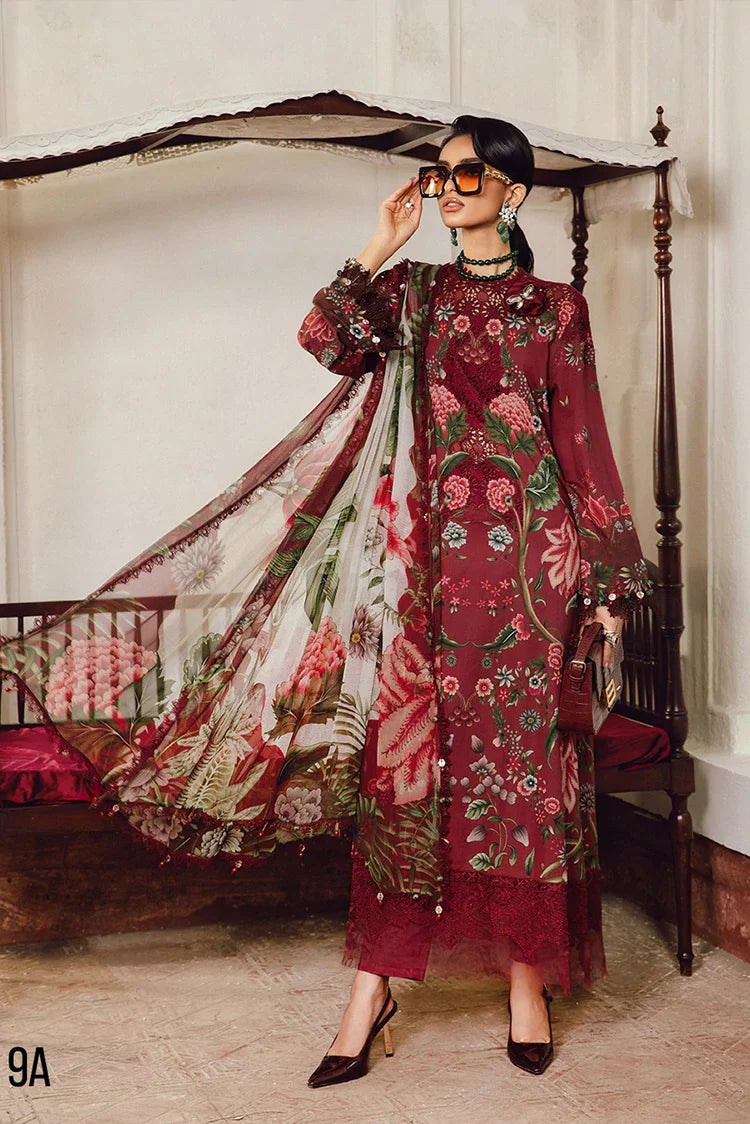 Picture of Maria B - Rani Mahal M Prints Fall Collection - MPT-27-09A - Unstitched - Available at Raja Sahib