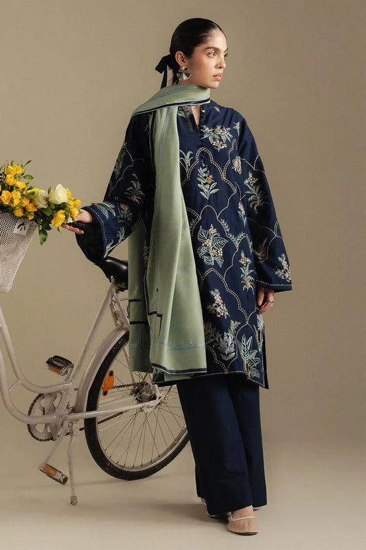 Picture of Zara Shahjahan - Coco Winter Collection - AMBER-1B - Unstitched - Available at Raja Sahib