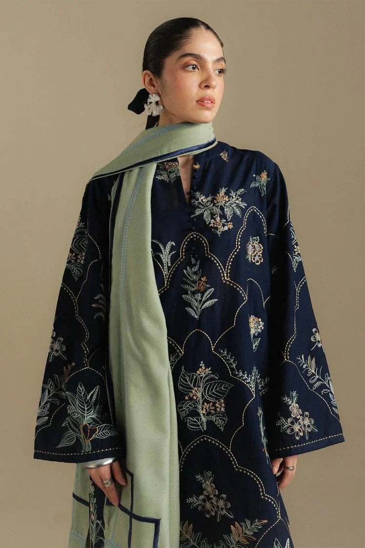 Picture of Zara Shahjahan - Coco Winter Collection - AMBER-1B - Unstitched - Available at Raja Sahib