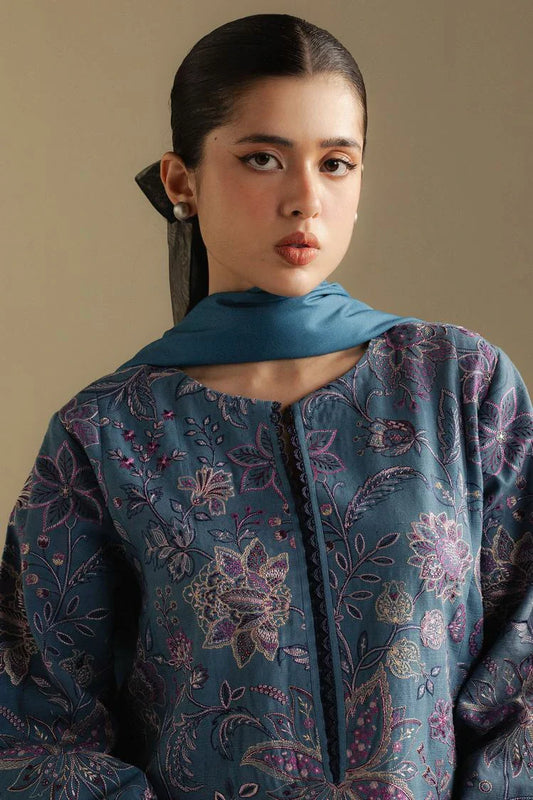 Picture of Zara Shahjahan - Coco Winter Collection - MIST-2B - Unstitched - Available at Raja Sahib