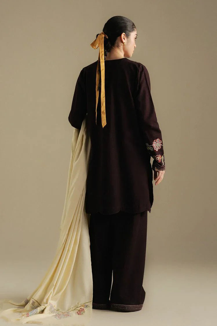 Picture of Zara Shahjahan - Coco Winter Collection - BERRY-3A - Unstitched - Available at Raja Sahib