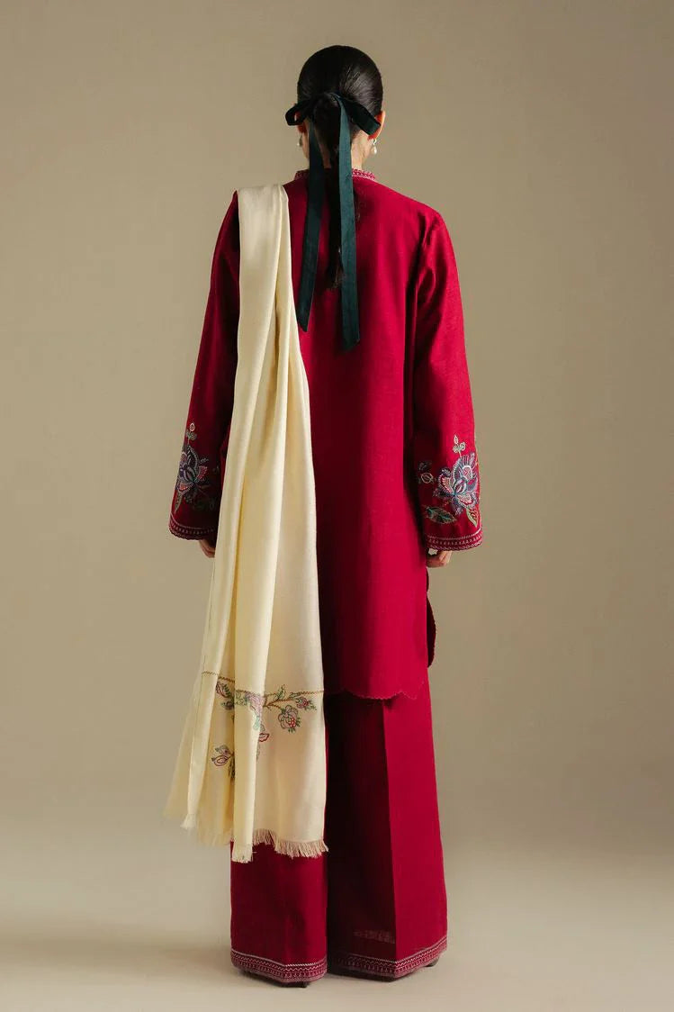 Picture of Zara Shahjahan - Coco Winter Collection - BERRY-3B - Unstitched - Available at Raja Sahib