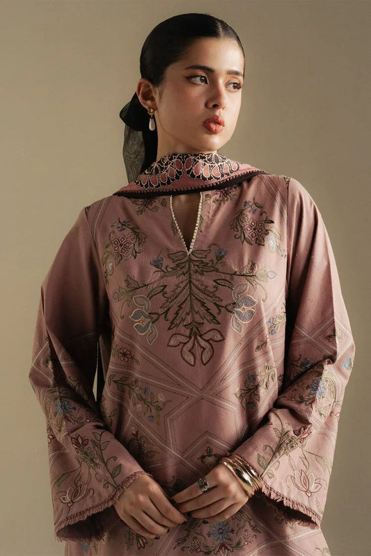 Picture of Zara Shahjahan - Coco Winter Collection - CORAL-4A - Unstitched - Available at Raja Sahib