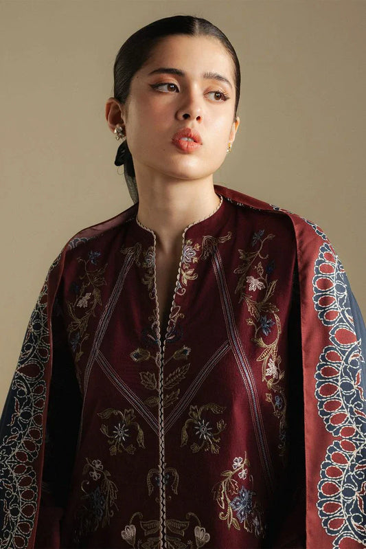 Picture of Zara Shahjahan - Coco Winter Collection - CORAL-4B - Unstitched - Available at Raja Sahib