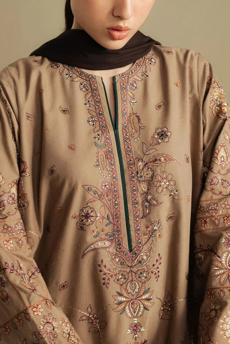 Picture of Zara Shahjahan - Coco Winter Collection - BLOOM-6B - Unstitched - Available at Raja Sahib