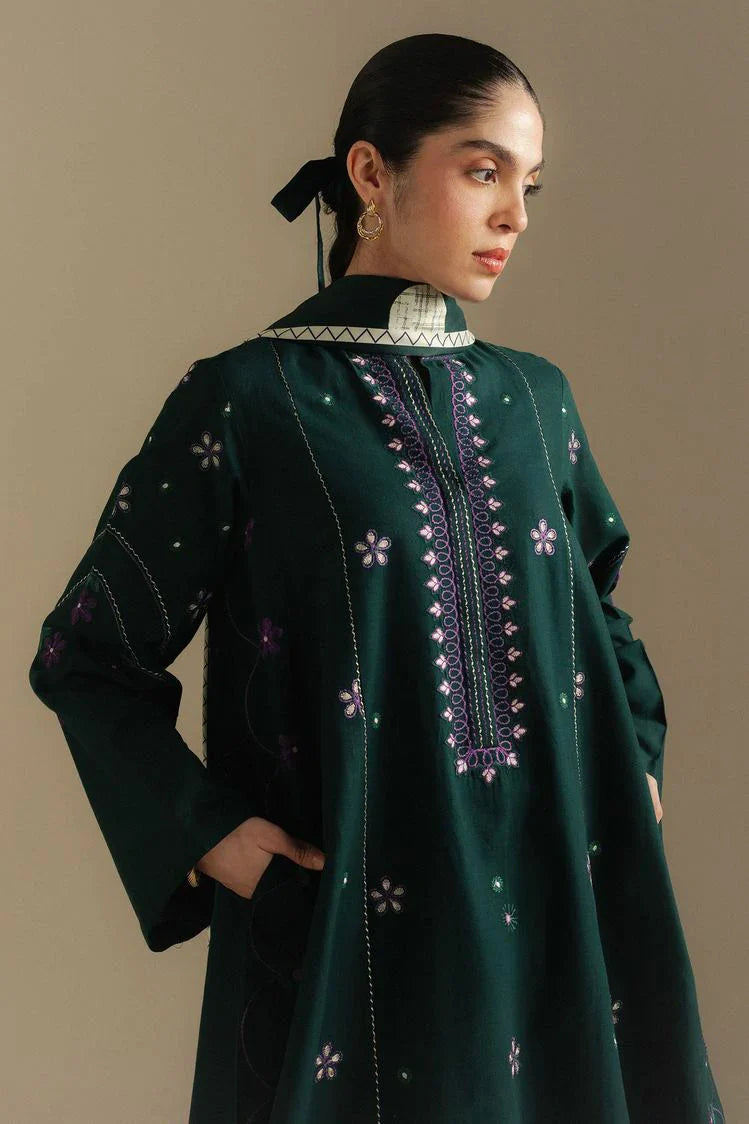 Picture of Zara Shahjahan - Coco Winter Collection - FAWN-8A - Unstitched - Available at Raja Sahib