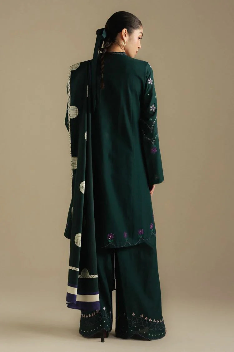 Picture of Zara Shahjahan - Coco Winter Collection - FAWN-8A - Unstitched - Available at Raja Sahib