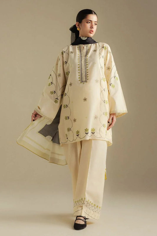 Picture of Zara Shahjahan - Coco Winter Collection - FAWN-8B - Unstitched - Available at Raja Sahib