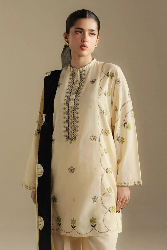 Picture of Zara Shahjahan - Coco Winter Collection - FAWN-8B - Unstitched - Available at Raja Sahib