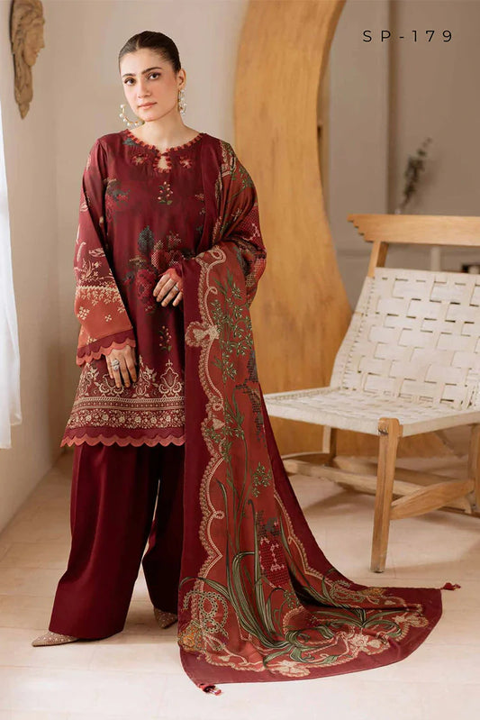 Picture of Nureh - Signature Prints Printed Marina Collecton Vol 3 - SP-179 - Unstitched - Available at Raja Sahib