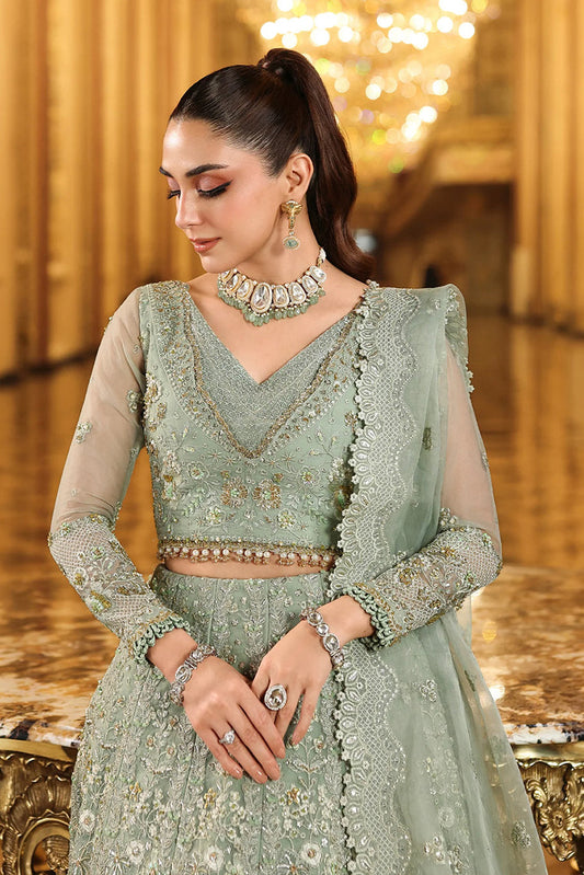 Picture of Elaf - Stardom Formal Handwork Collection - ESH-03 LIME LIGHT - Unstitched - Available at Raja Sahib