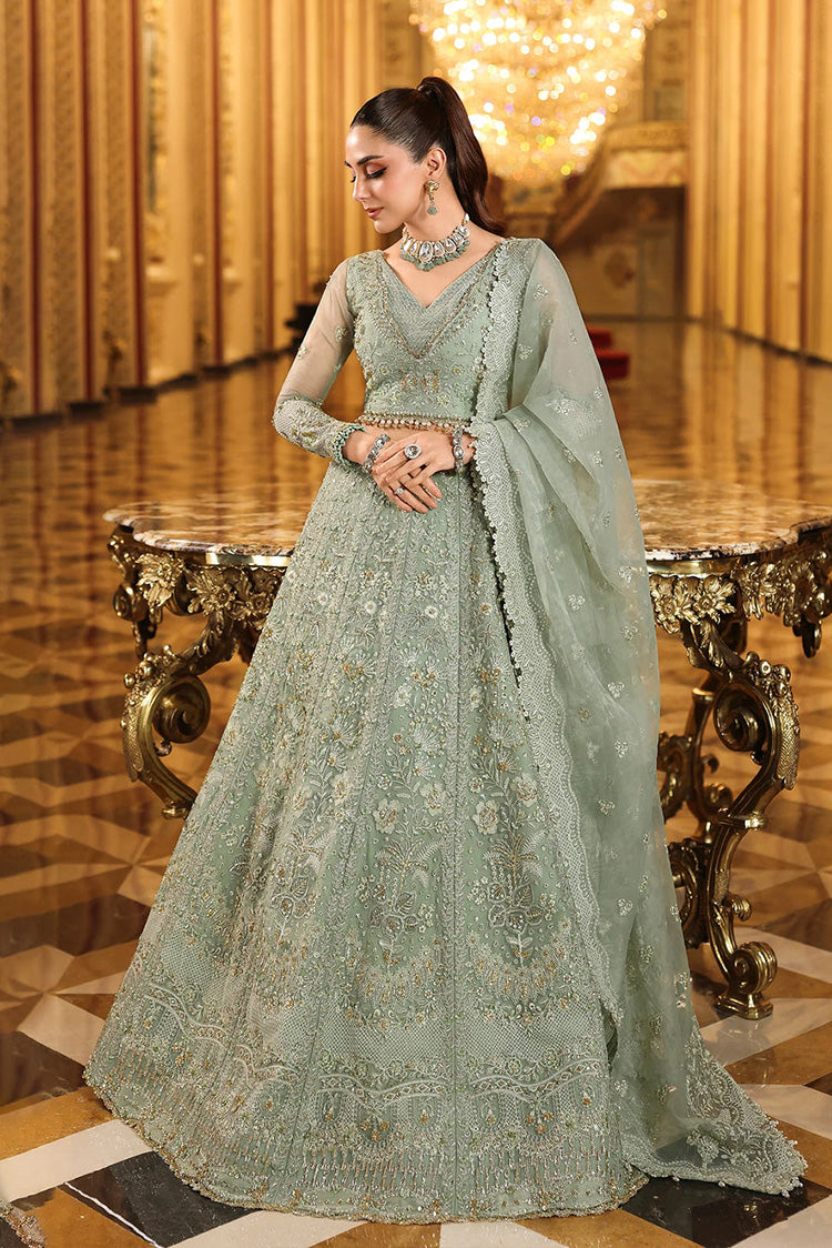 Picture of Elaf - Stardom Formal Handwork Collection - ESH-03 LIME LIGHT - Unstitched - Available at Raja Sahib