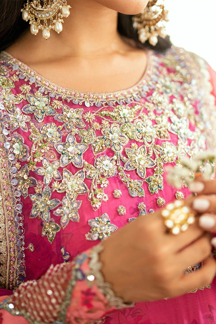 Picture of Mushq - Shaam Shandar Chiffon Collection - Geet Gulabi MUNCH250106U - Unstitched - Available at Raja Sahib