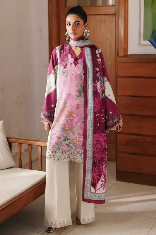 Picture of Qalamkar - Qprints Fall Collection - QW-10 (B) KENNA - Unstitched - Available at Raja Sahib