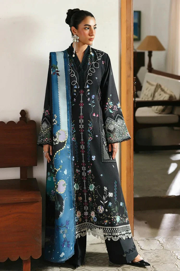 Picture of Qalamkar - Qprints Fall Collection - QW-06 (B) SKYE - Unstitched - Available at Raja Sahib