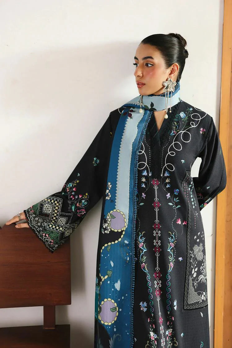 Picture of Qalamkar - Qprints Fall Collection - QW-06 (B) SKYE - Unstitched - Available at Raja Sahib