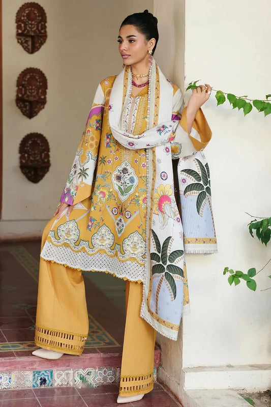 Picture of Qalamkar - Qprints Fall Collection - QW-07 (A) CELINA - Unstitched - Available at Raja Sahib