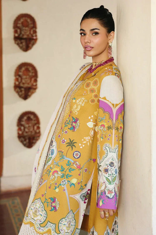 Picture of Qalamkar - Qprints Fall Collection - QW-07 (A) CELINA - Unstitched - Available at Raja Sahib