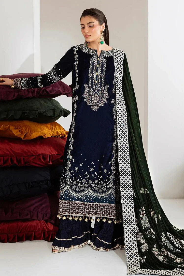 Picture of Nureh - Maya Embroidered Velvet Collection Vol 2 - NW-109 - Unstitched - Available at Raja Sahib