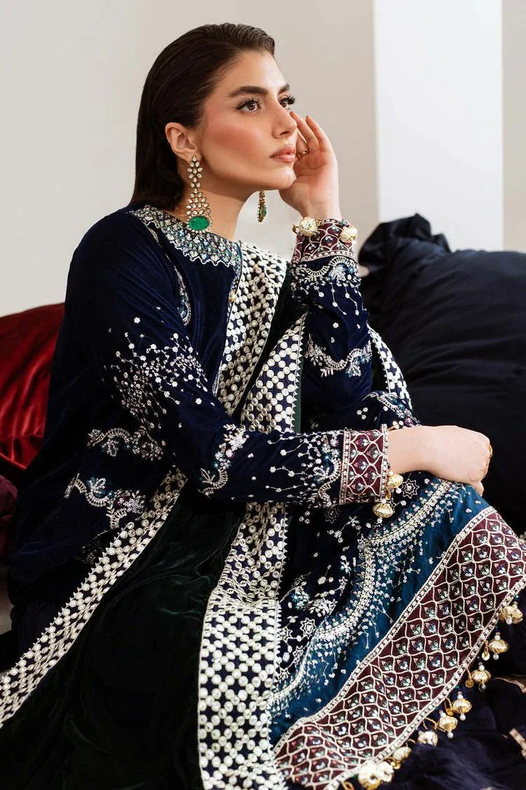 Picture of Nureh - Maya Embroidered Velvet Collection Vol 2 - NW-109 - Unstitched - Available at Raja Sahib