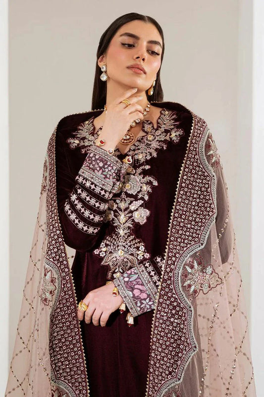 Picture of Nureh - Maya Embroidered Velvet Collection Vol 2 - NW-110 - Unstitched - Available at Raja Sahib