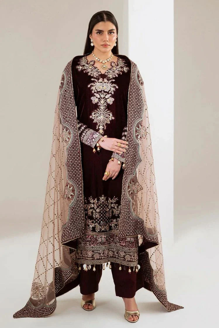 Picture of Nureh - Maya Embroidered Velvet Collection Vol 2 - NW-110 - Unstitched - Available at Raja Sahib
