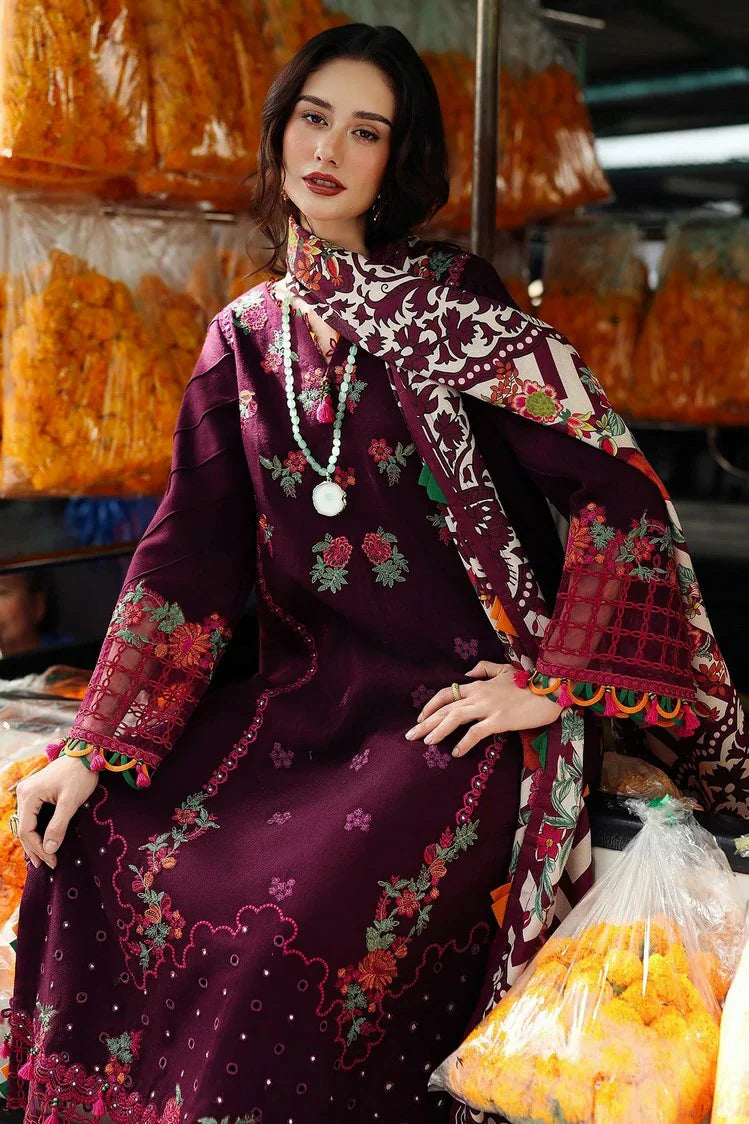Picture of Charizma - Poshima Embroidered Peach Leather Collection Vol 1 - PSW5-02 - Unstitched - Available at Raja Sahib