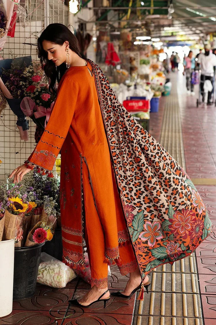Picture of Charizma - Poshima Embroidered Peach Leather Collection Vol 1 - PSW5-03 - Unstitched - Available at Raja Sahib