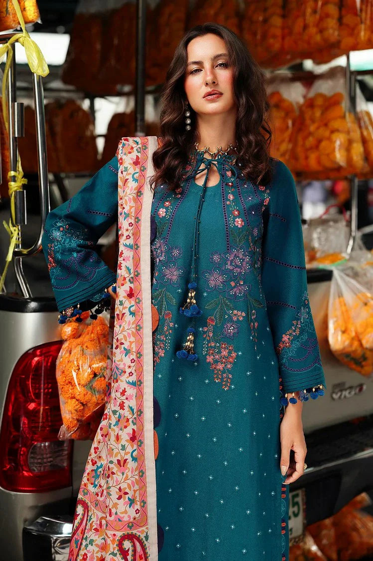 Picture of Charizma - Poshima Embroidered Peach Leather Collection Vol 1 - PSW5-06 - Unstitched - Available at Raja Sahib