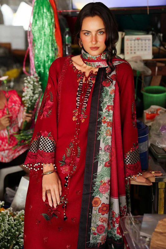 Picture of Charizma - Poshima Embroidered Peach Leather Collection Vol 1 - PSW5-08 - Unstitched - Available at Raja Sahib