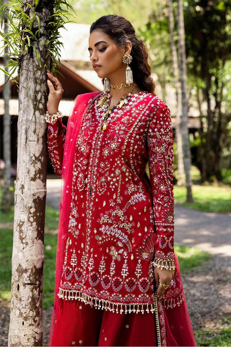Picture of Saira Rizwan - Wedding Unstitched Collection - GOLNAR-SRF25-01 - Unstitched - Available at Raja Sahib