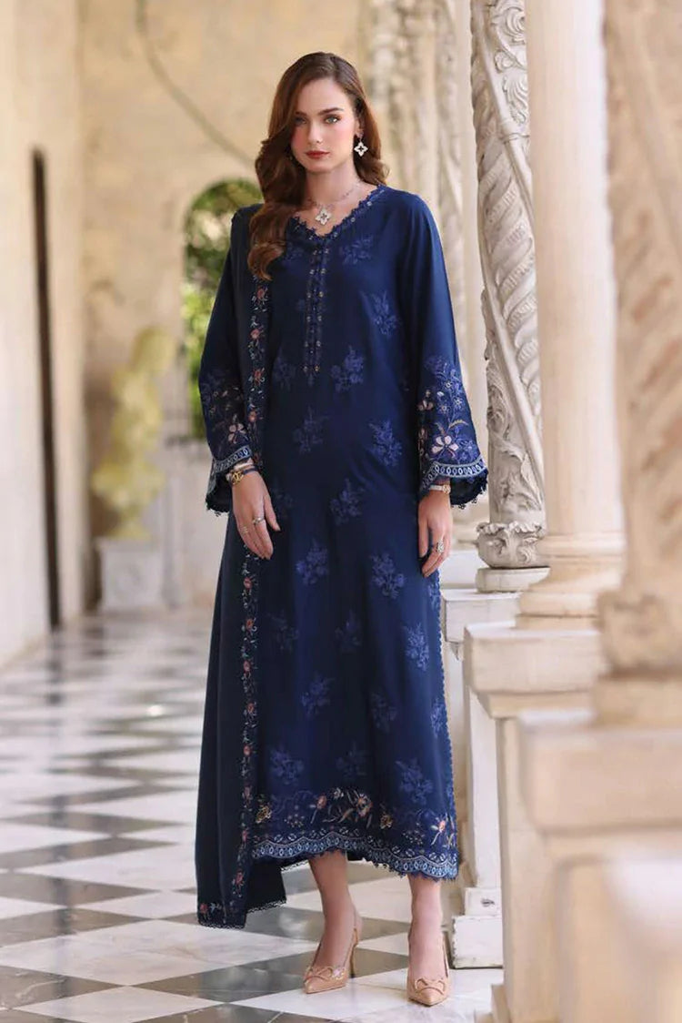 Picture of Noor by Saadia Asad - Noor Winter Pashmina Shawl - D4-Sapphire - Unstitched - Available at Raja Sahib