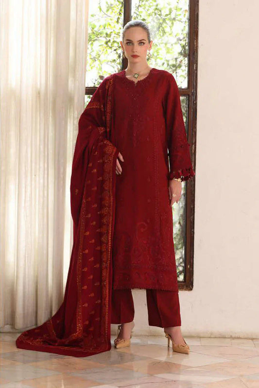 Picture of Noor by Saadia Asad - Noor Winter Pashmina Shawl - D5-Ember - Unstitched - Available at Raja Sahib