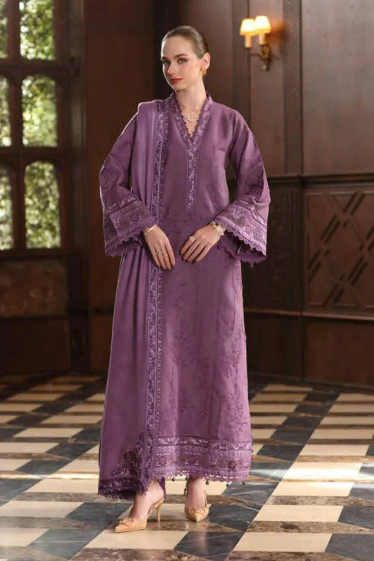 Picture of Noor by Saadia Asad - Noor Winter Pashmina Shawl - D6-Serenity - Unstitched - Available at Raja Sahib