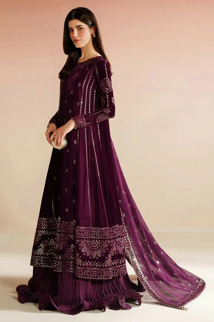 Picture of Jazmin - Velvet Vogue Luxury Formals - VVF D-01 - Unstitched - Available at Raja Sahib