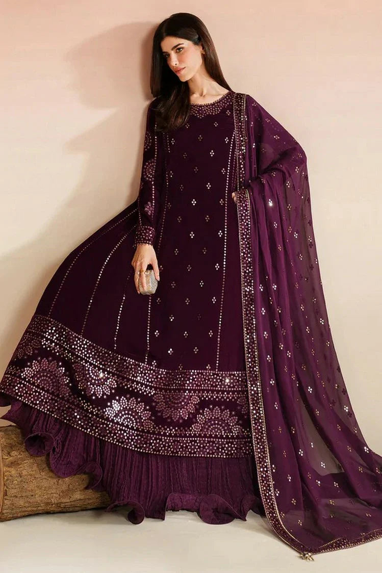 Picture of Jazmin - Velvet Vogue Luxury Formals - VVF D-01 - Unstitched - Available at Raja Sahib