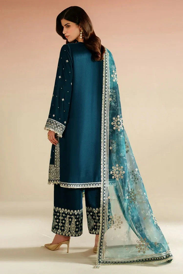 Picture of Jazmin - Velvet Vogue Luxury Formals - VVF D-02 - Unstitched - Available at Raja Sahib